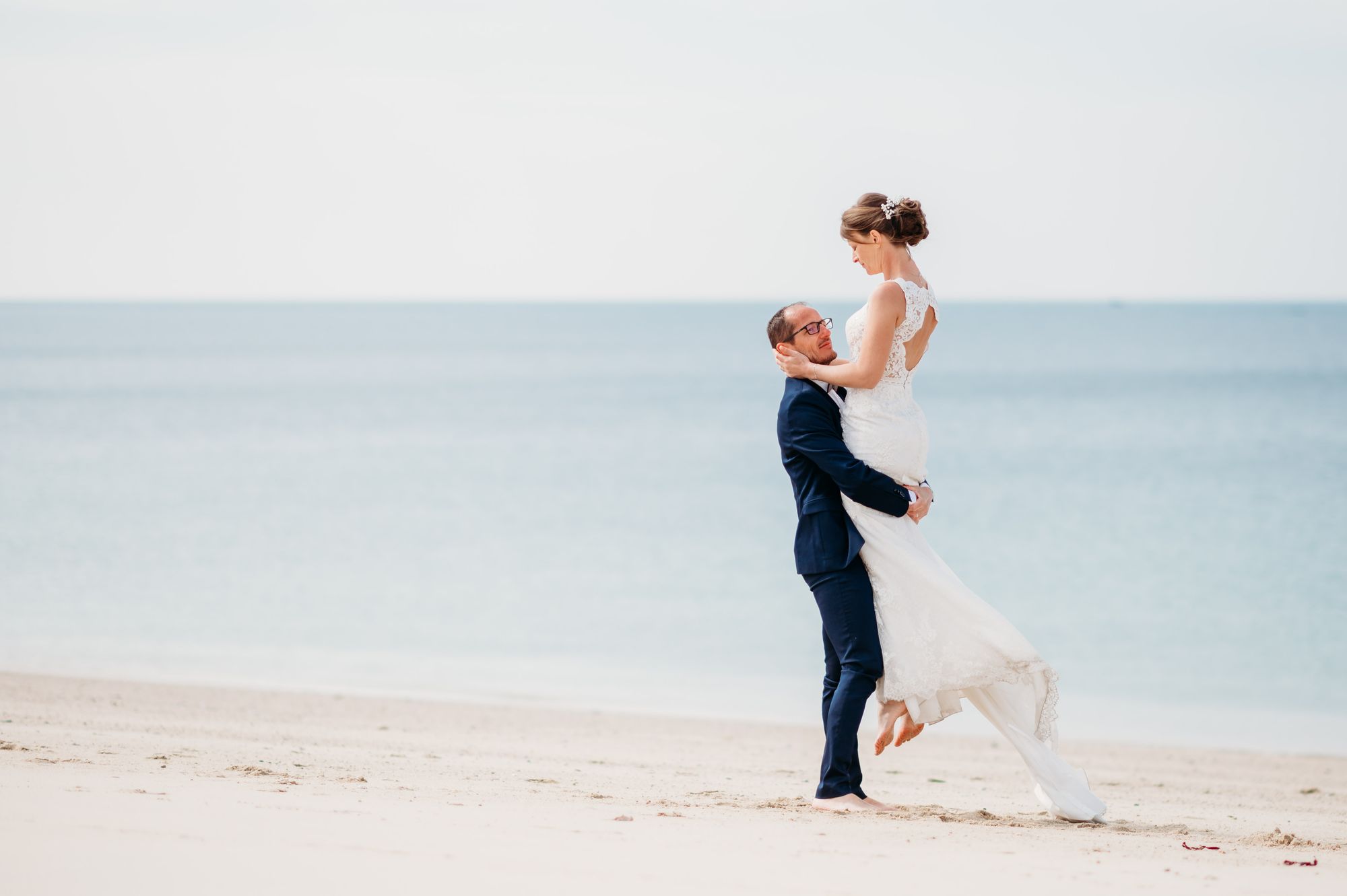 photo mariage plage - Marine Croum